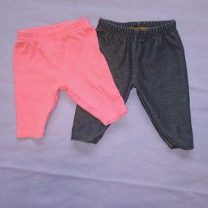Set of 2 Pairs Pants from Child of Mine, Size Newborn